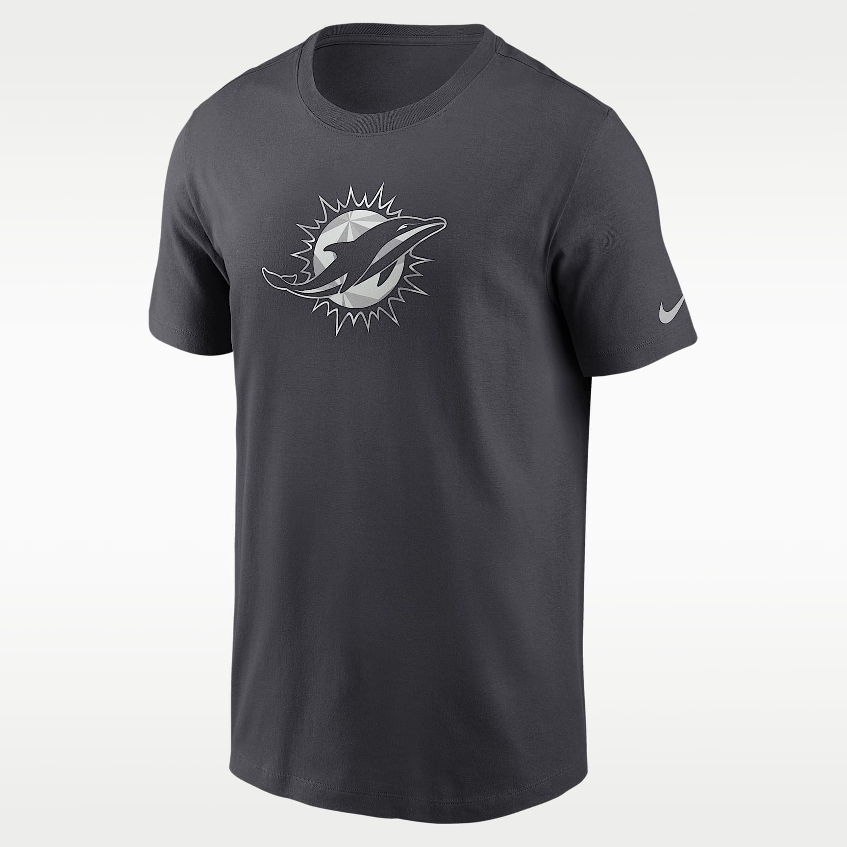 Miami Dolphins Fractal Logo Men's Nike NFL T-Shirt. Nike.com